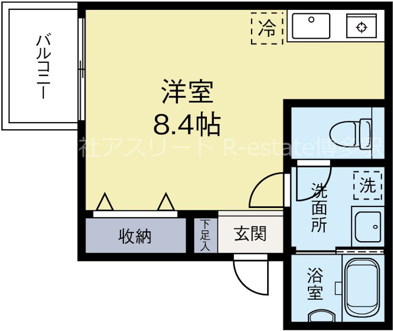 Pico La Maison HAKATA 102号室 間取り