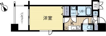 エンクレスト福岡 409号室 間取り