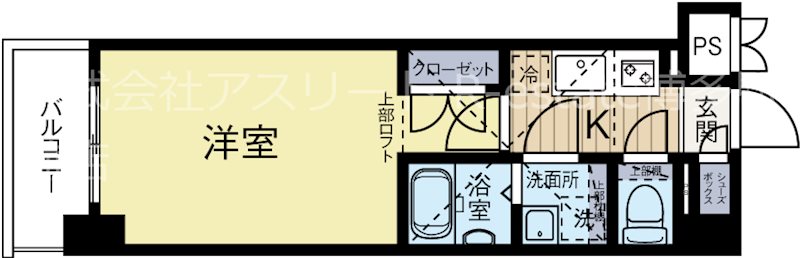 アクタス桜坂レノア 802号室 間取り