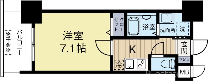 サヴォイリトリートハウス 702号室 間取り