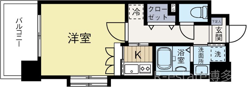 サムティ筥崎宮前 1101号室 間取り