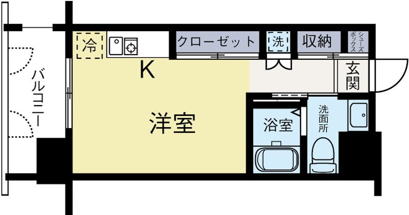 サヴォイバルビゾン 802号室 間取り