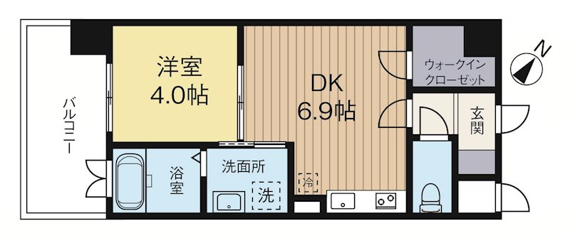 カーサエンペサール 1002号室 間取り
