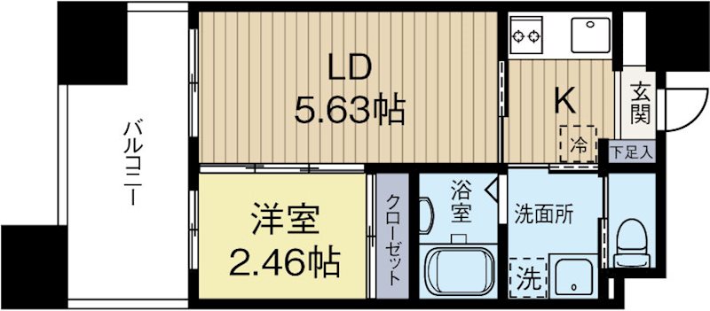 グランフォーレ薬院南 904号室 間取り