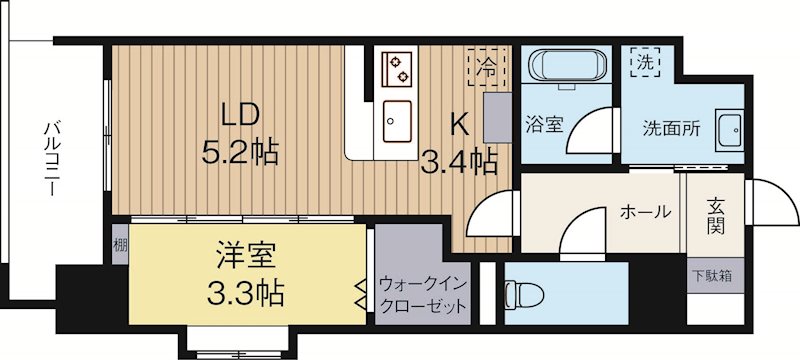 サニークレスト須崎町 501号室 間取り