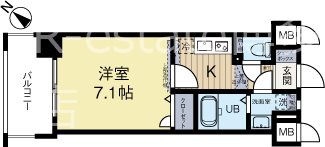 アレクサスラクラシコ 202号室 間取り