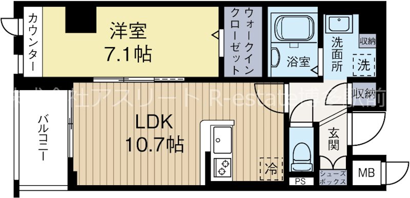 シャンボールなごみ 901号室 間取り