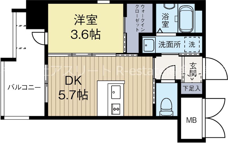 アルファシオミラーニ 307号室 間取り