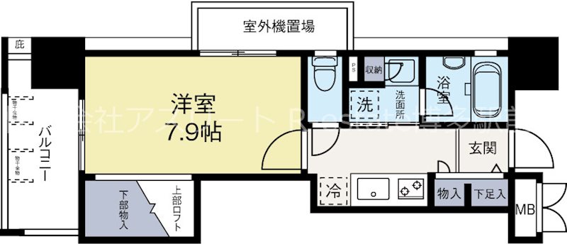 アクタス天神パークシティ 503号室 間取り