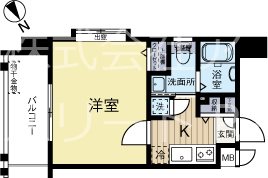 ピュアドームラシュールイン博多 802号室 間取り