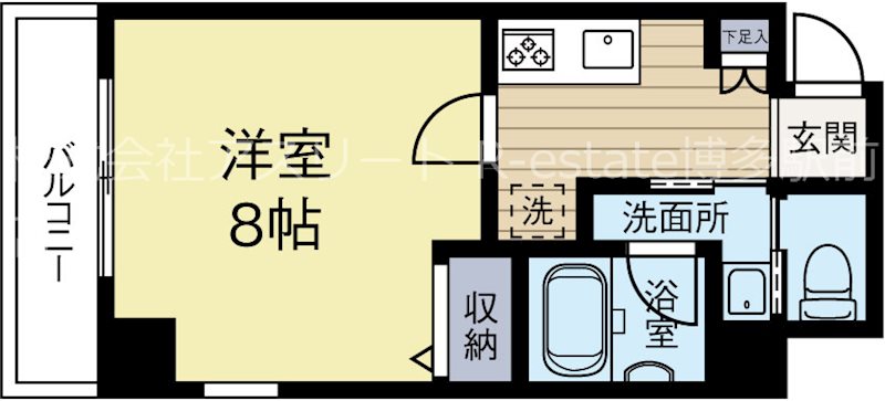 Will Do 呉服町 704号室 間取り