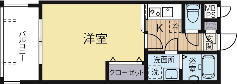 エンクレスト博多 705号室 間取り