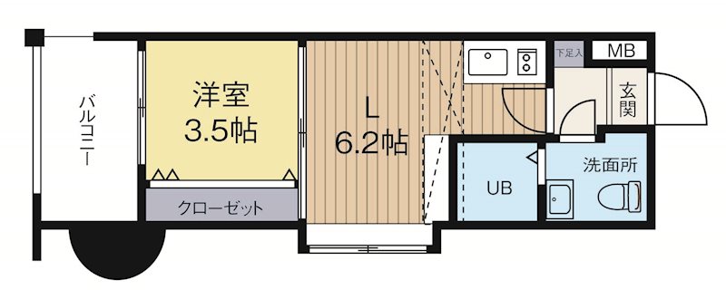 No54WesPROJECT博多駅南 間取り図