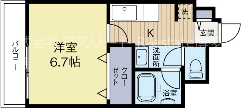 サンシティ東比恵 1004号室 間取り
