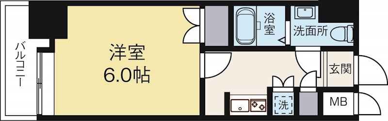 ダイナコートエスタディオレシェンテ 905号室 間取り