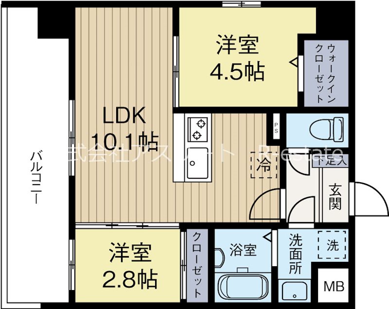 モダンパラッツォ天神 間取り図