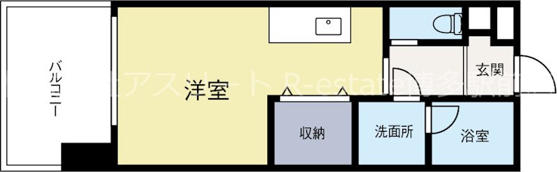 ヤクインスクエア 1105号室 間取り