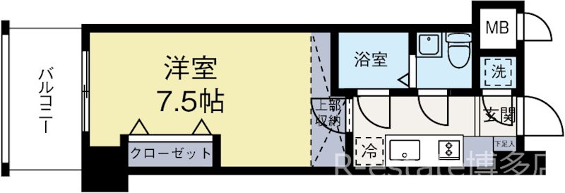 No67BENEFIT21博多 906号室 間取り