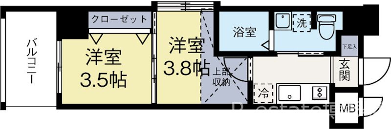 No67BENEFIT21博多 1517号室 間取り