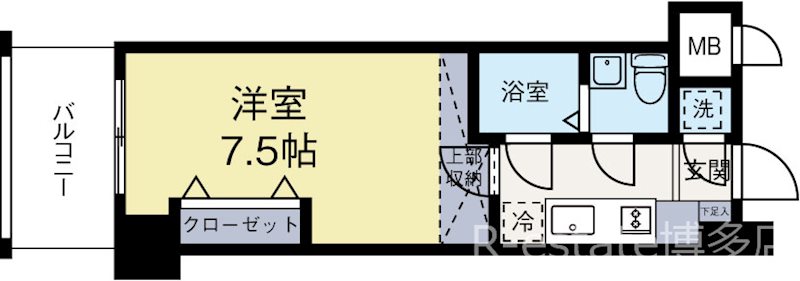 No67BENEFIT21博多 1411号室 間取り