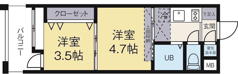 No54WesPROJECT博多駅南 間取り図