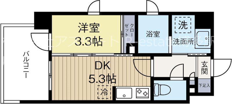 ヴィラージュ天神南ストリート 304号室 間取り
