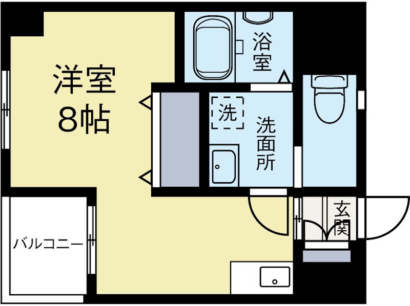 レージュ千代 601号室 間取り