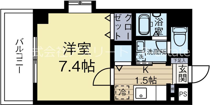 ウエストヴィレッジ西公園 602号室 間取り