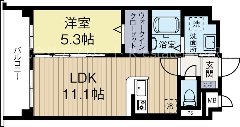 レトワール吉塚 407号室 間取り