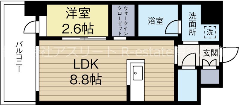 アルティザ博多ベイコート 304号室 間取り