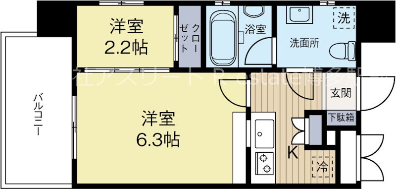 サニークレスト大濠公園 206号室 間取り