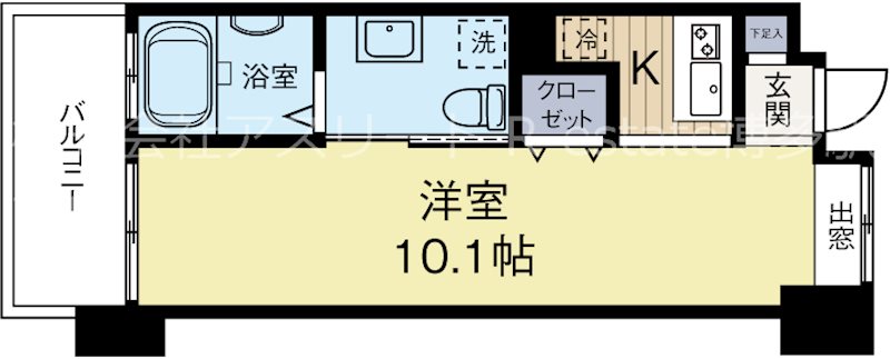 ルネッサンス21赤坂けやき通り 405号室 間取り
