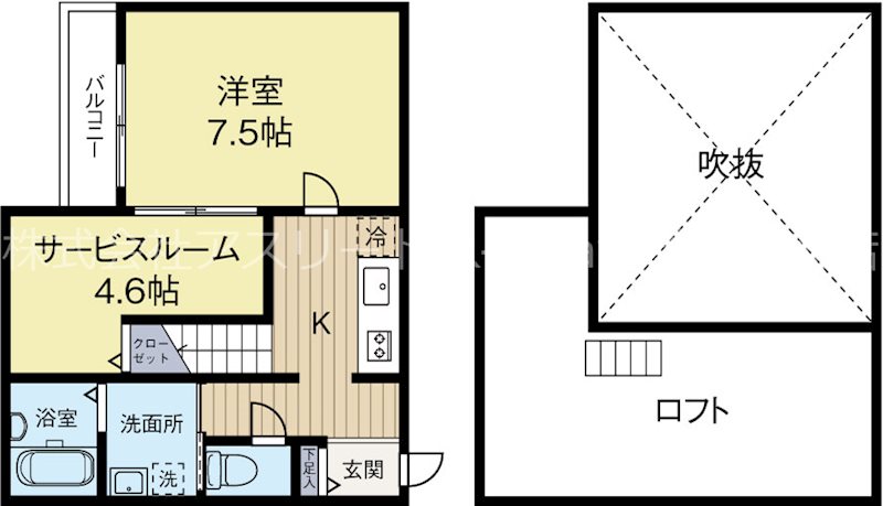 マンダリン吉塚 202号室 間取り