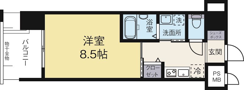 ウインステージ平尾 206号室 間取り