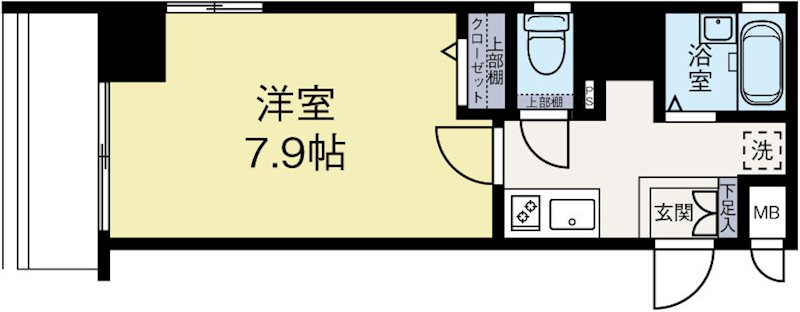 ラフォーレ博多駅前 601号室 間取り