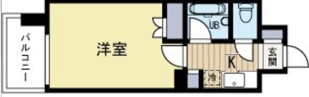 リファレンス美野島 203号室 間取り