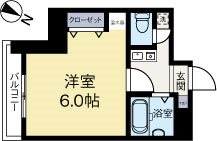 ライオンズマンション大博通り 303号室 間取り
