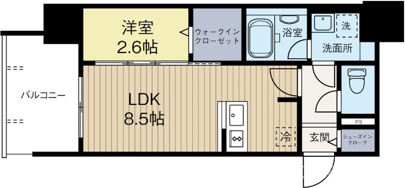 グランフォーレ博多ウォーターフロント 904号室 間取り