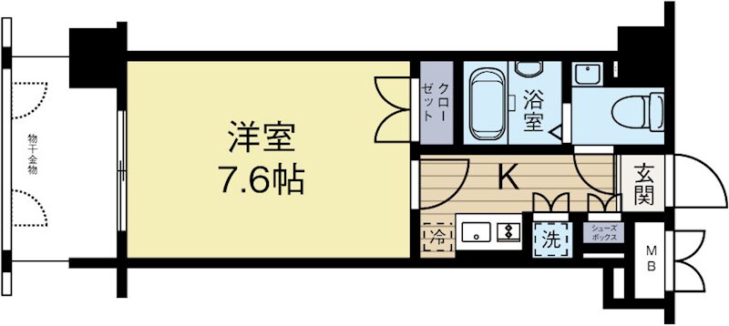 ダイナコートエスタディオサラB棟  307号室 間取り