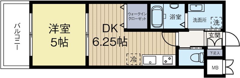 イルマーレ博多 910号室 間取り