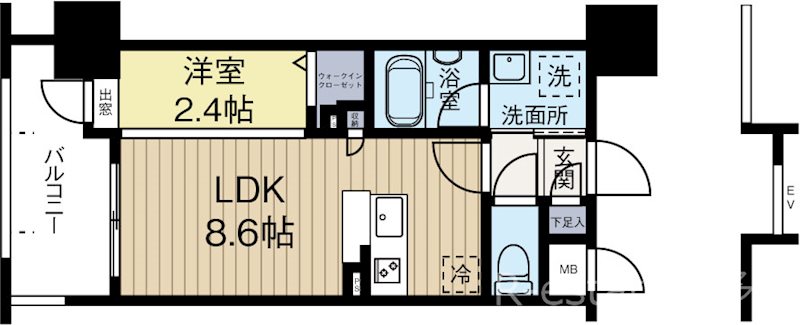 アクタス薬院グランプレイス 503号室 間取り
