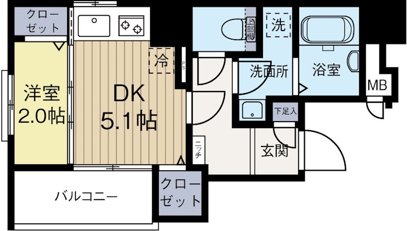 イクシオン博多 間取り
