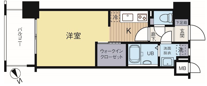 エンクレスト渡辺通南 間取り図