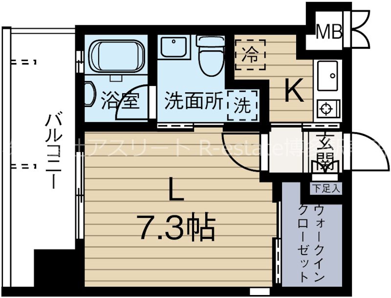 アソシアグロッツォ平尾ザシティ 303号室 間取り