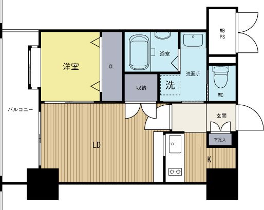 ネストピア博多駅前 1002号室 間取り