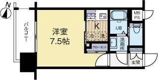 サヴォイマキシマイズ博多ステーション 604号室 間取り