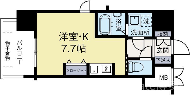 アルファシオリエンソ 1001号室 間取り