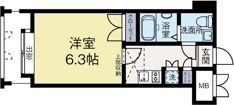 ダイナコートエスタディオレシェンテ 508号室 間取り