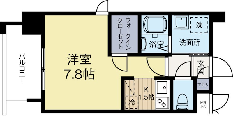 アルファシオディフォンド 1002号室 間取り