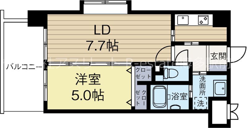S-FORT福岡東 408号室 間取り